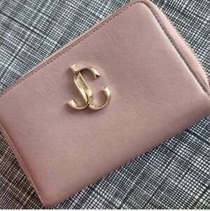AUTH Jimmy Choo Leather Pink Wallet